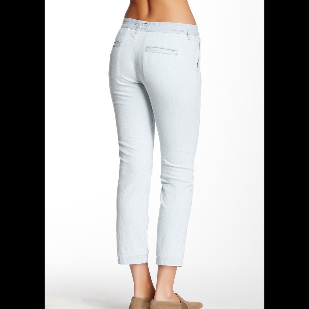 Current/Elliot Blue Light Polka Dot Pant